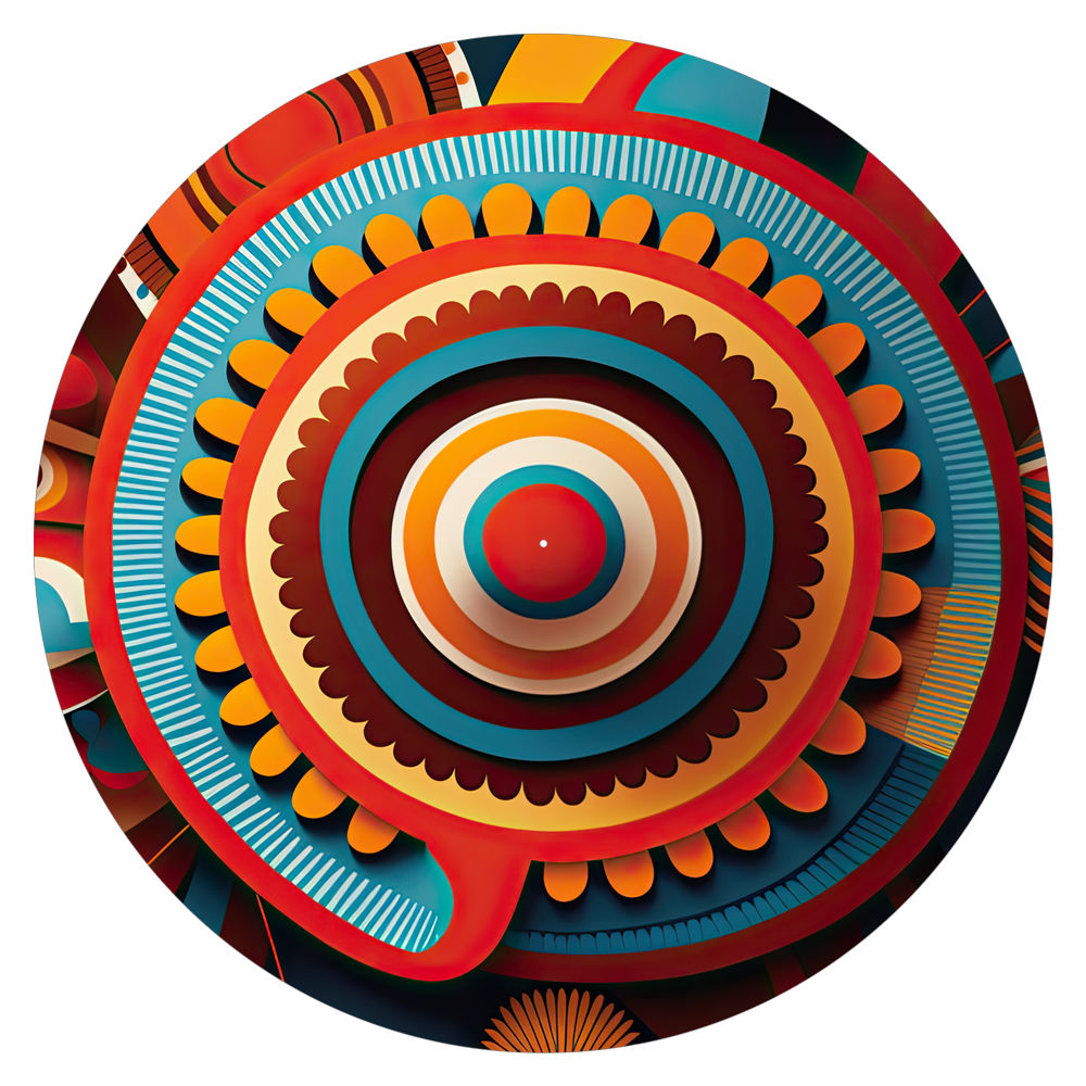 Ethnic Heritage - slipmat tappetino DJ 33 giri