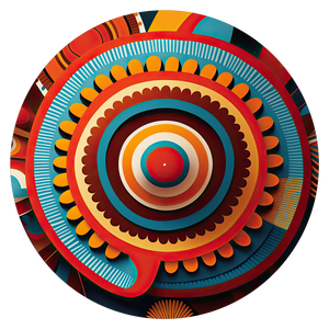 Ethnic Heritage - slipmat tappetino DJ 33 giri