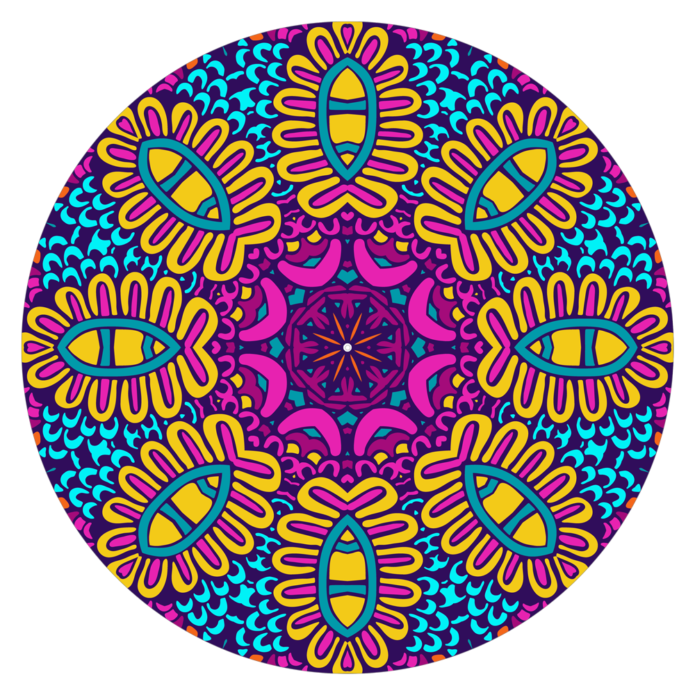 Mandala - slipmat tappetino DJ 33 giri