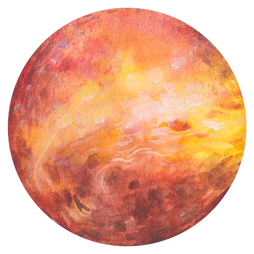 Planets - Venus slipmat tappetino DJ 33 giri