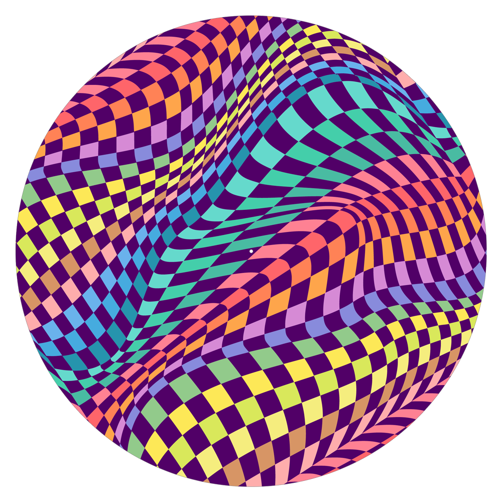 Psychedelic - slipmat tappetino DJ 33 giri