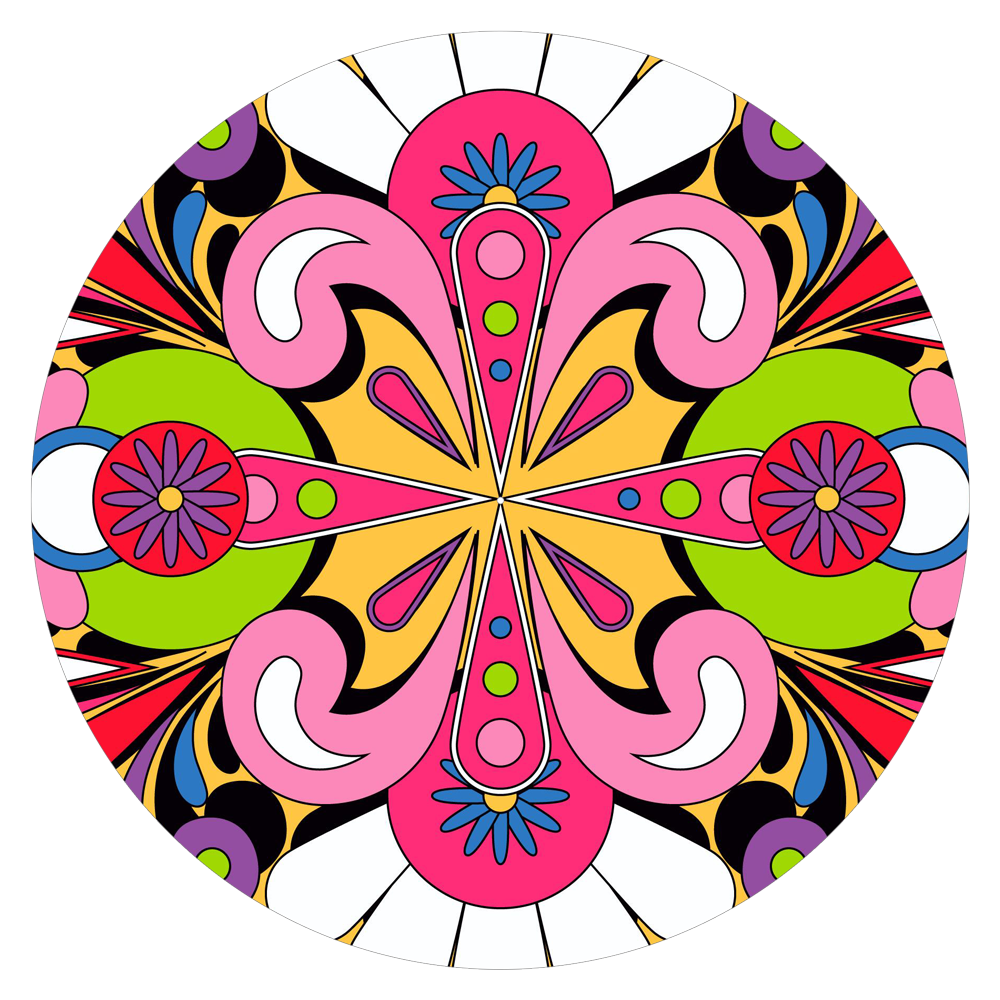 Psychedelic - slipmat tappetino DJ 33 giri