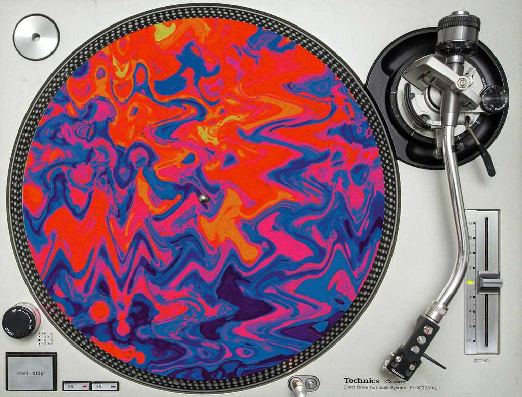 Psychedelic - slipmat tappetino DJ 33 giri