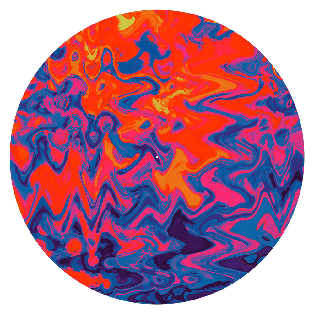 Psychedelic - slipmat tappetino DJ 33 giri