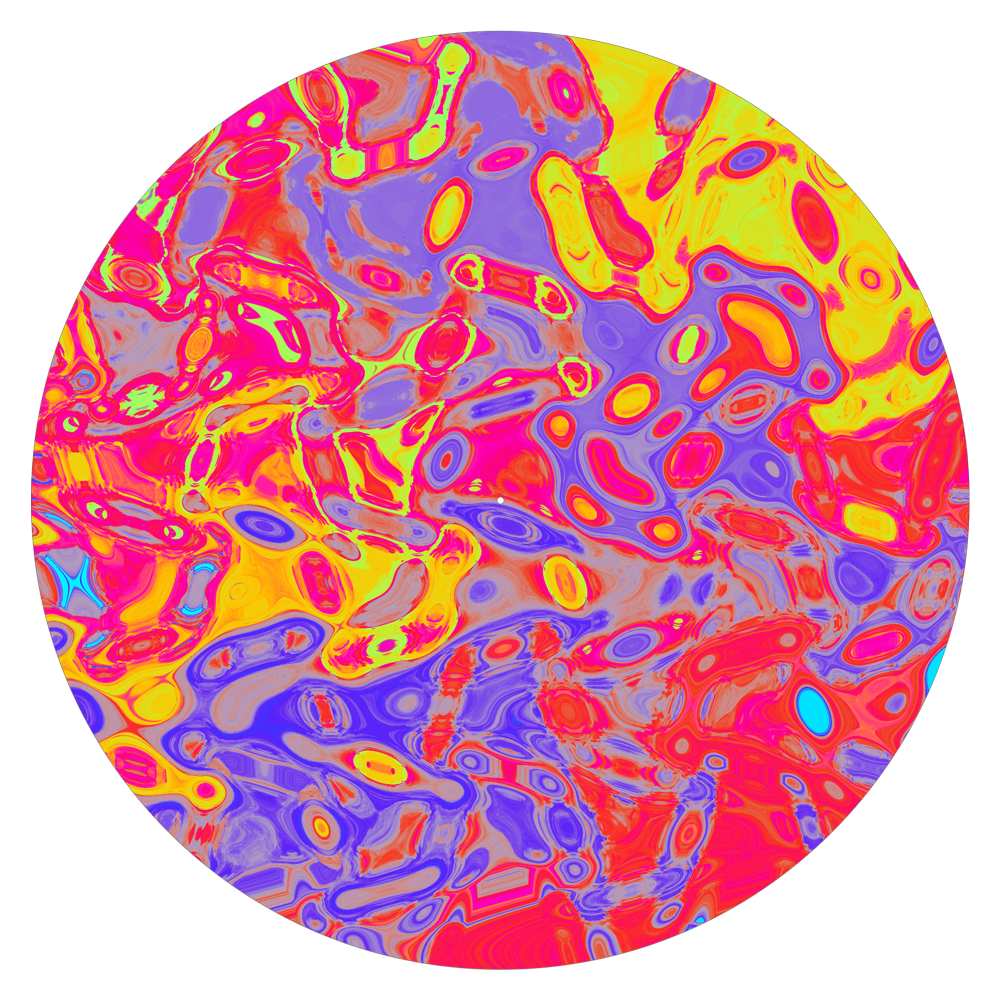 Psychedelic - slipmat tappetino DJ 33 giri