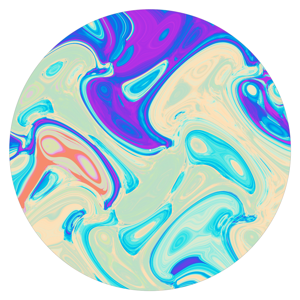 Psychedelic - slipmat tappetino DJ 33 giri