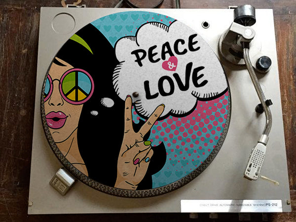 Peace & Love - slipmat tappetino DJ 33 giri