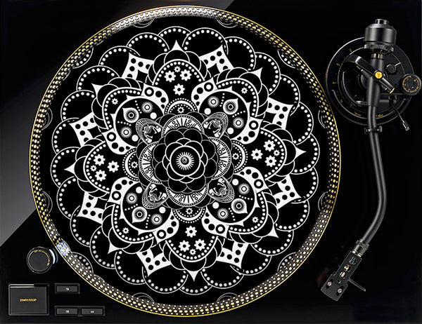 Black Mandala - slipmat tappetino DJ 33 giri