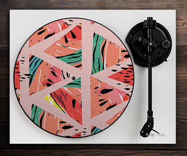 Pink Watermelons - slipmat tappetino DJ 33 giri