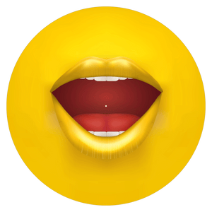 Yellow Mouth - slipmat tappetino DJ 33 giri
