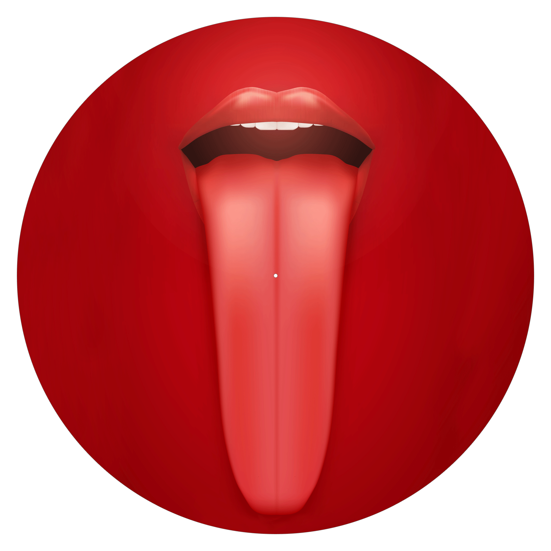 Red Tongue - slipmat tappetino DJ 33 giri