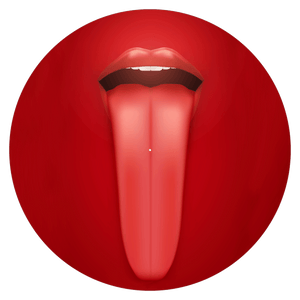 Red Tongue - slipmat tappetino DJ 33 giri