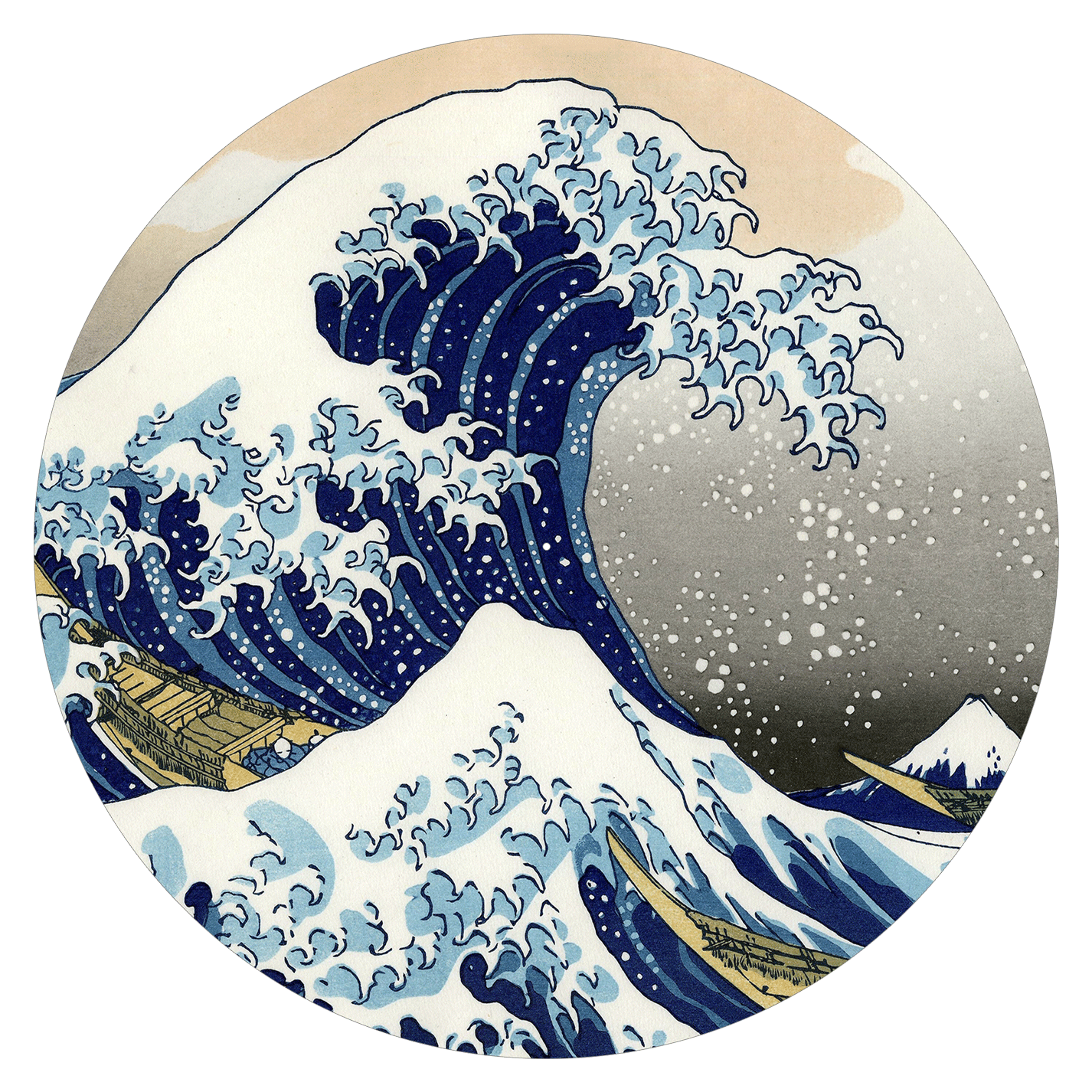 Hokusai - slipmat tappetino DJ 33 giri