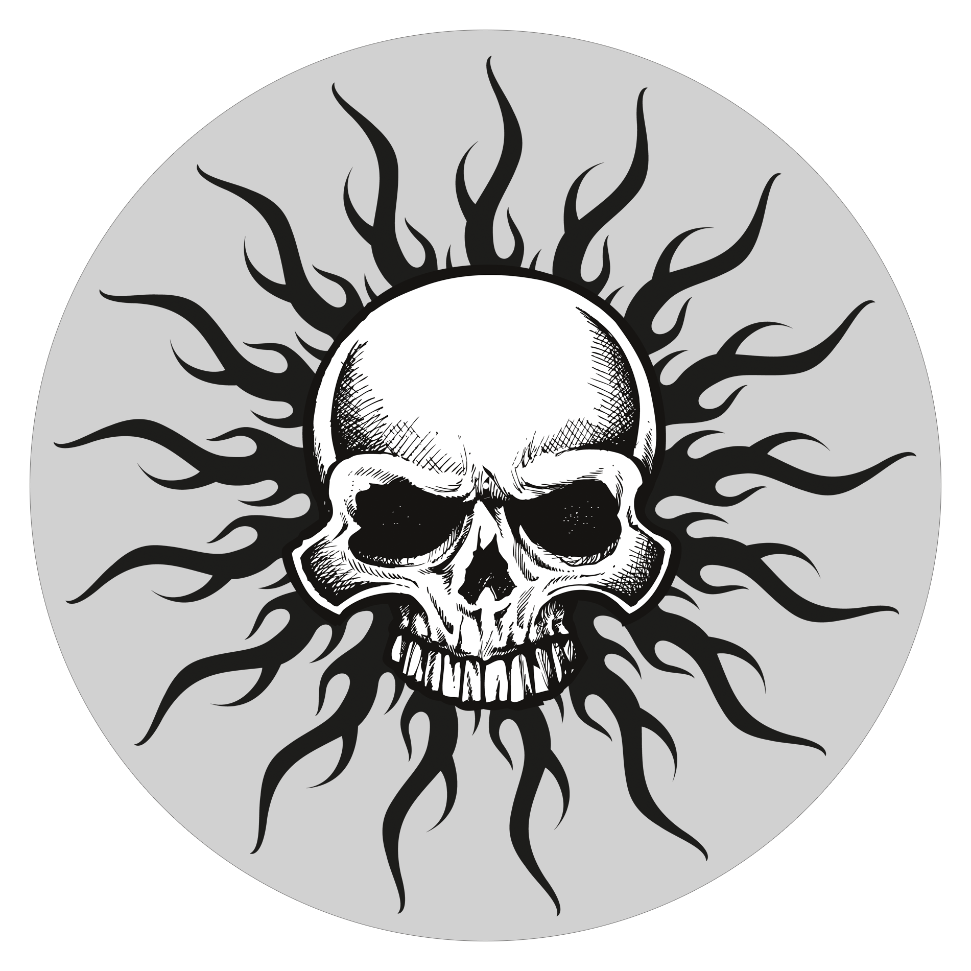 Heavy Metal Skull - slipmat tappetino DJ 33 giri