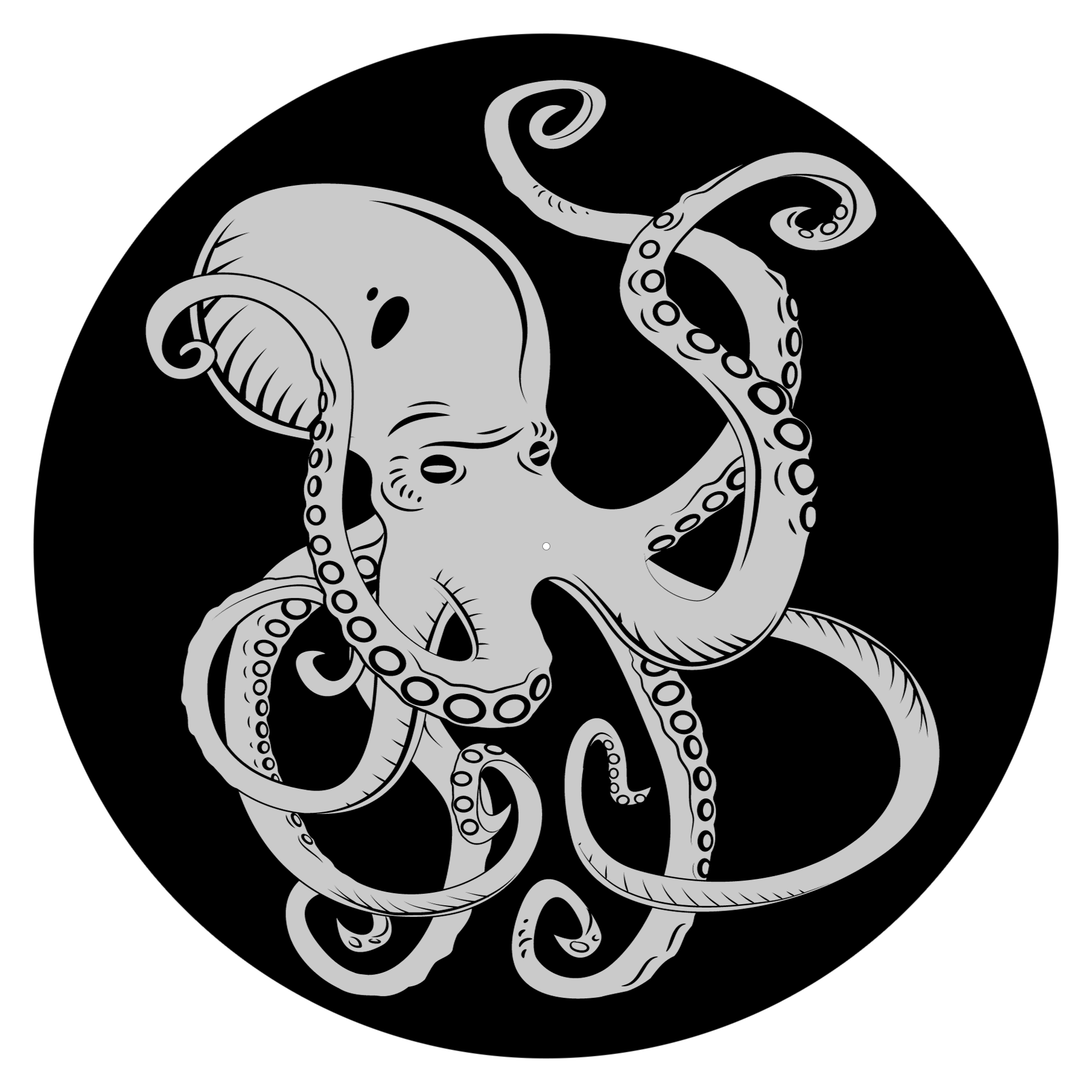 Octopus - slipmat tappetino DJ 33 giri