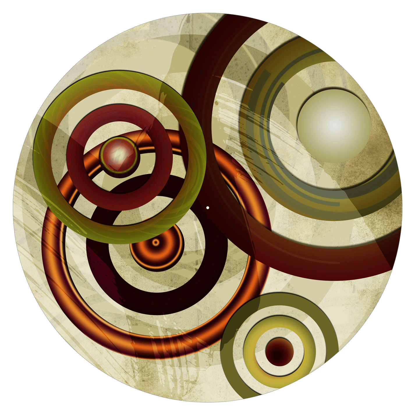 Circles - slipmat tappetino DJ 33 giri