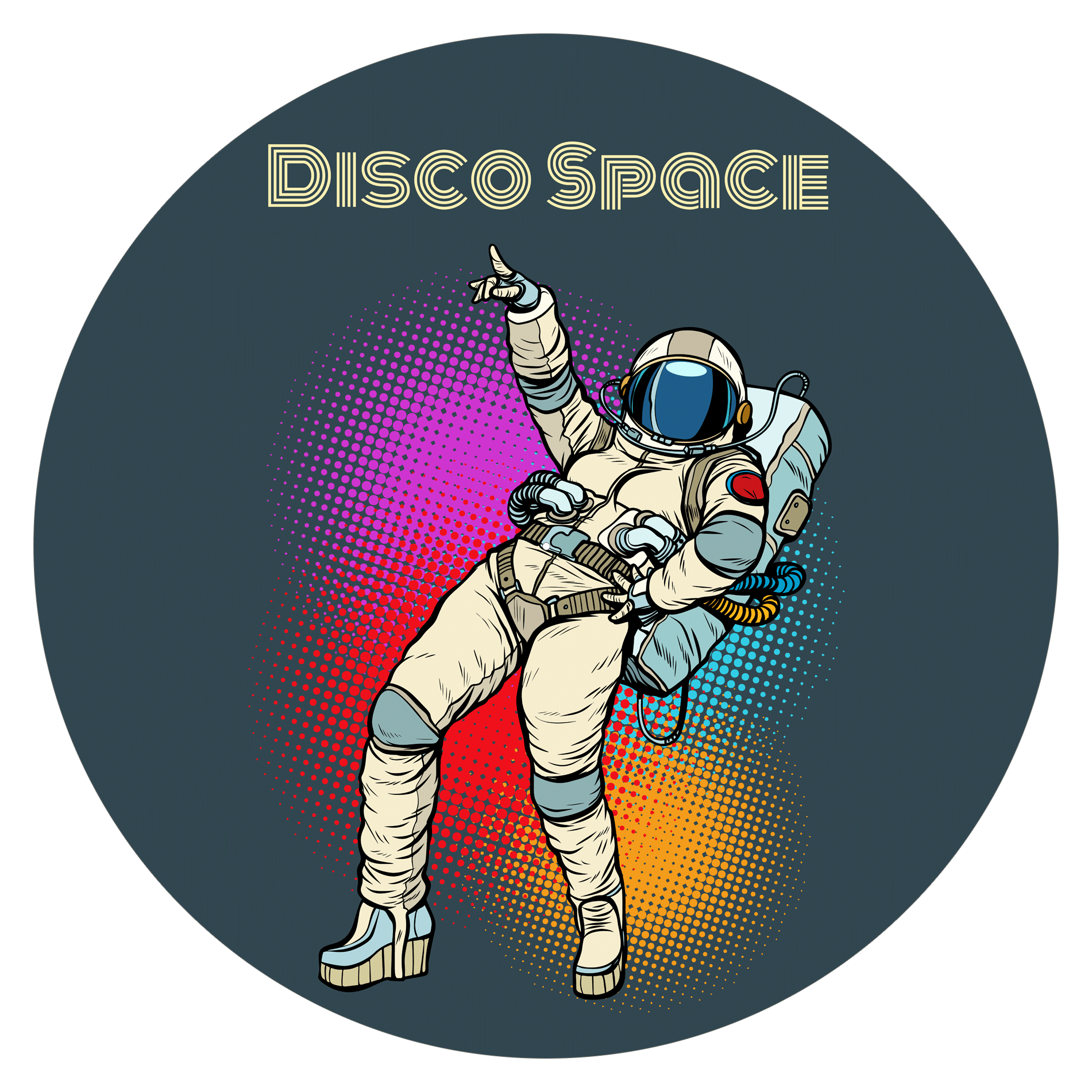 Space Disco - slipmat tappetino DJ 33 giri