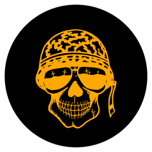 Tribal Skull - black slipmat tappetino DJ 33 giri