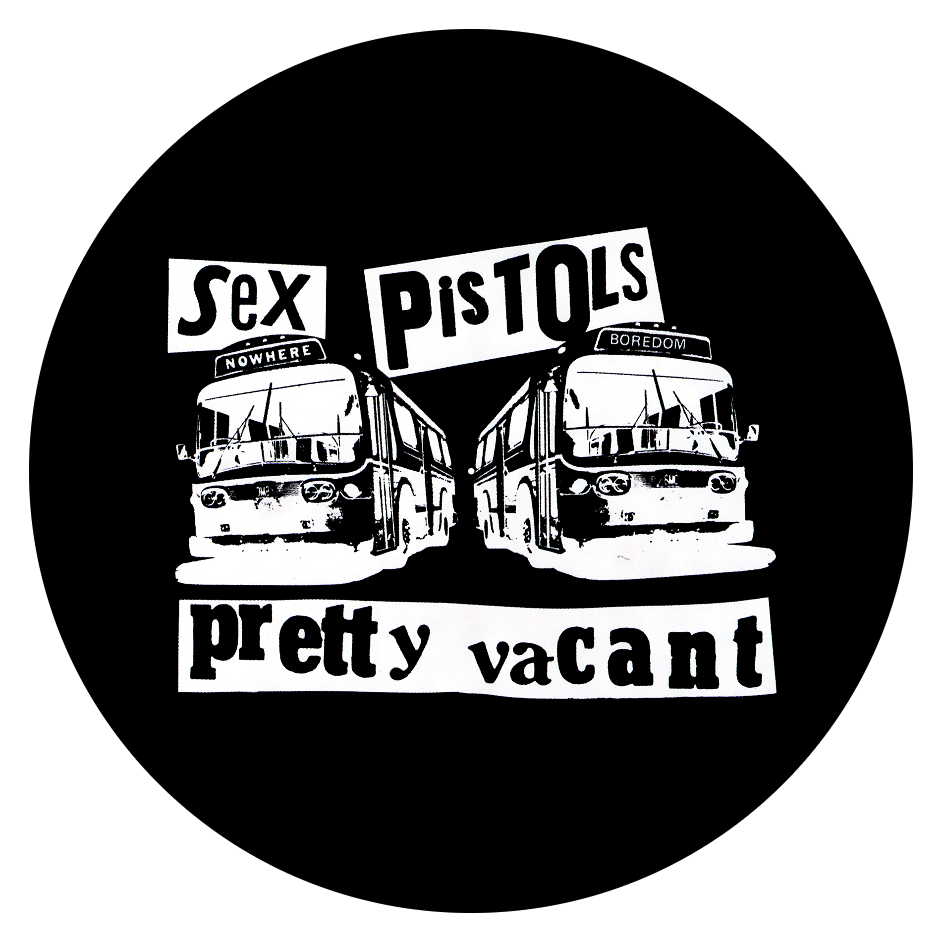 Sex Pistols - black slipmat tappetino DJ 33 giri