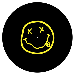 Nirvana - black slipmat tappetino DJ 33 giri